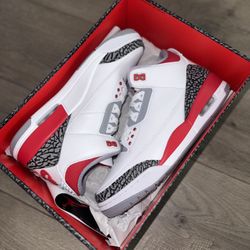 Jordan 3 Fire Red Size 9.5