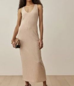 Reformation Ribbed Midi Dress