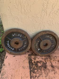 Plates 35 lb barbell