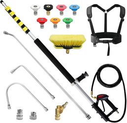 JANZ 25 FT Pressure Washer Telescoping Wand with Power Washer Extension #1545SR6