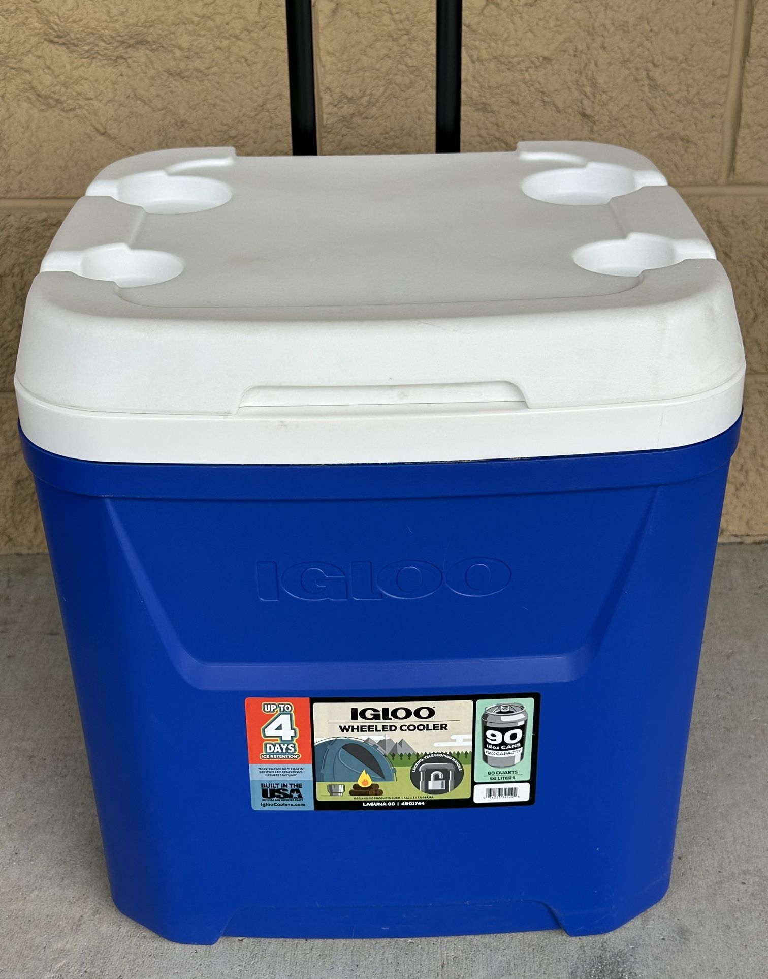 Igloo 60 Quarts Laguna Ice Chest Cooler With Wheels