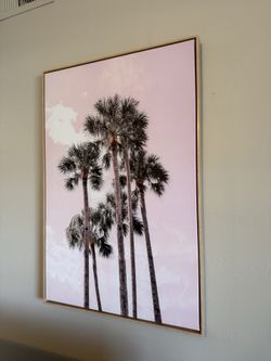 Framed Palm tree wall art