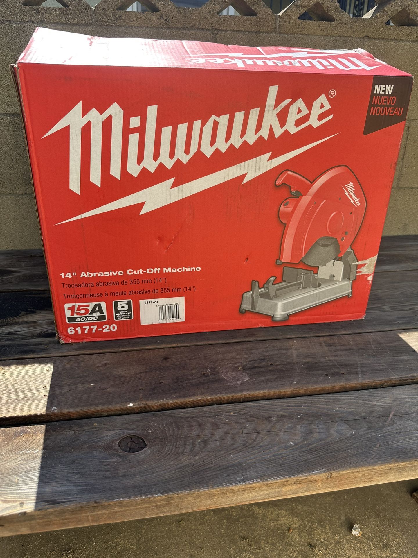 Milwaukee Abrasive Cut Off Machine