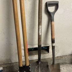 2 Shovels and a Post Hole Digger Bundle