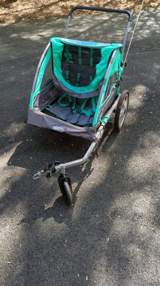Instep Double Bike Trailer with Stroller conversion kit