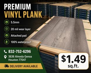 Grey Vinyl plank flooring 5.5mm