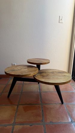Wood Coffee Table MCM Inspired