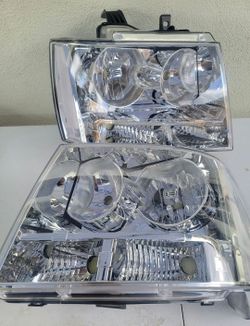 07-14 Chevrolet Suburban Tahoe Avalanche Headlights Luces Micas Calaveras Faros Faroles Focos Headlamps Chevy