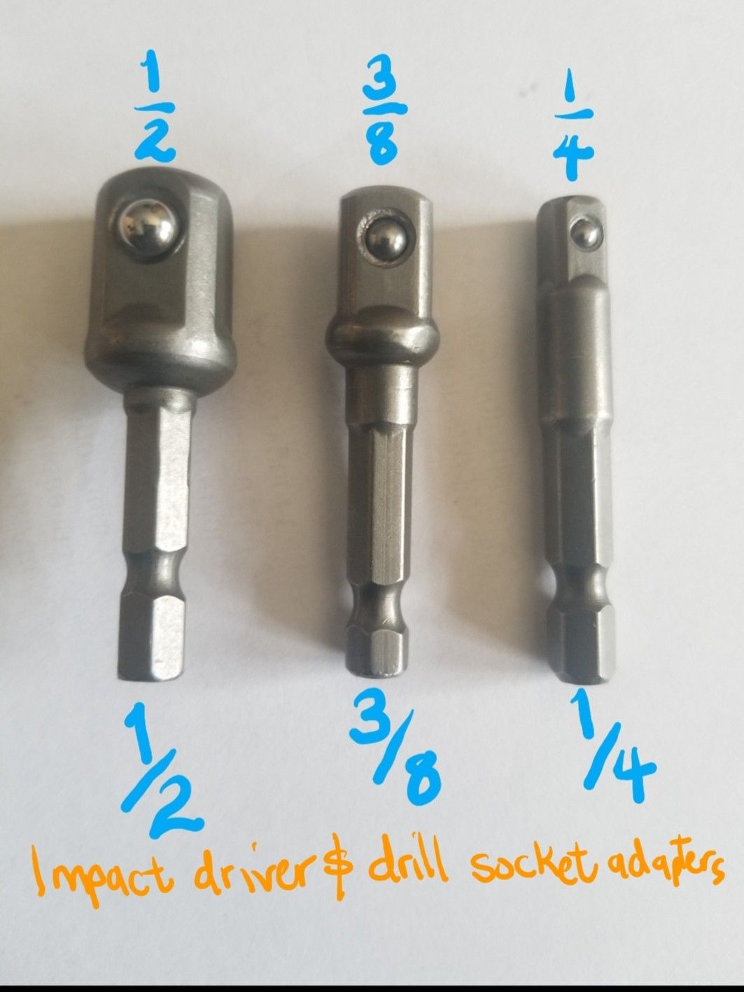 Brand new Socket Adapter Converter Drill Bits Set Hex Shank Extension Impact Driver.