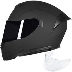New Matte Black Dot Full Helmet $120