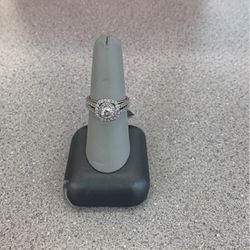 14k White Gold Engagement Ring 