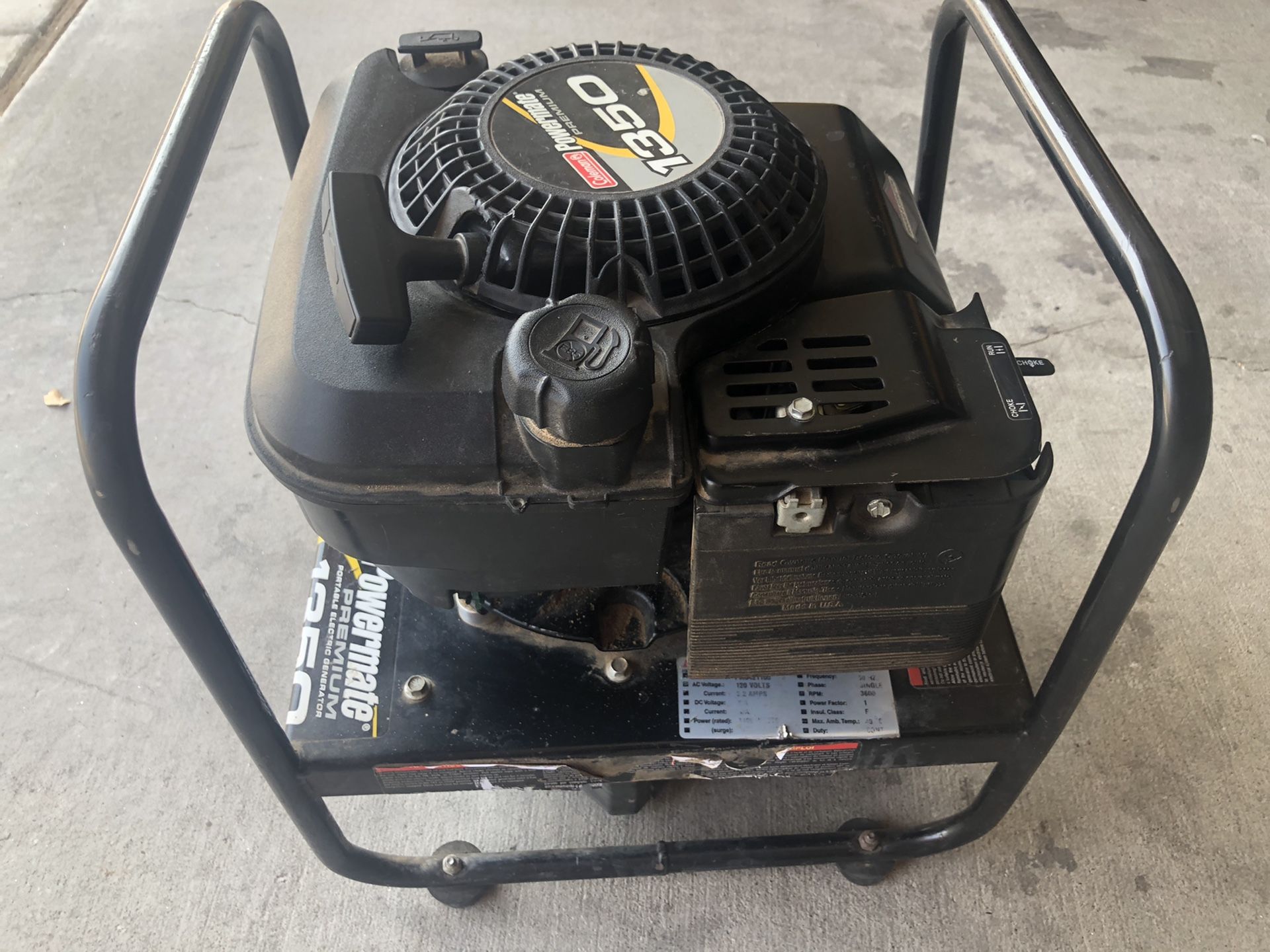 Coleman Powermate 1350 Generator