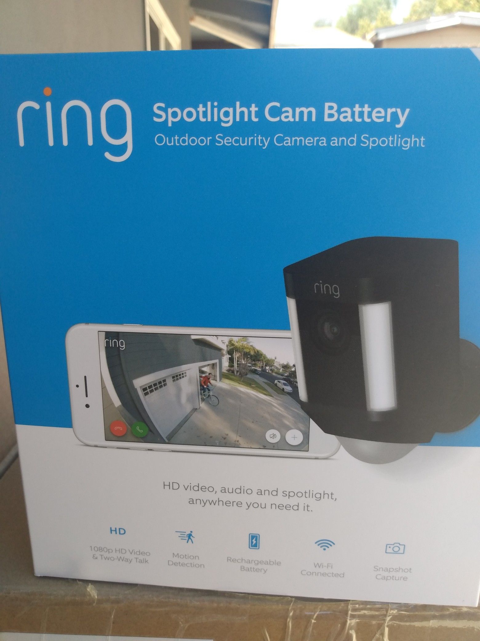 Ring spotlight cam battery