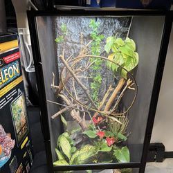 Reptibreeze Terrarium Reptile Chameleon Tank Setup