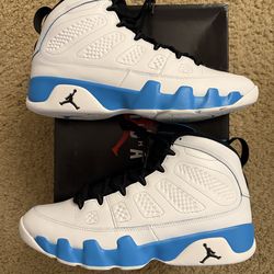 Size 12 (Worn once, comes with original box) - Air jordan 9 retro powder blue 2024
