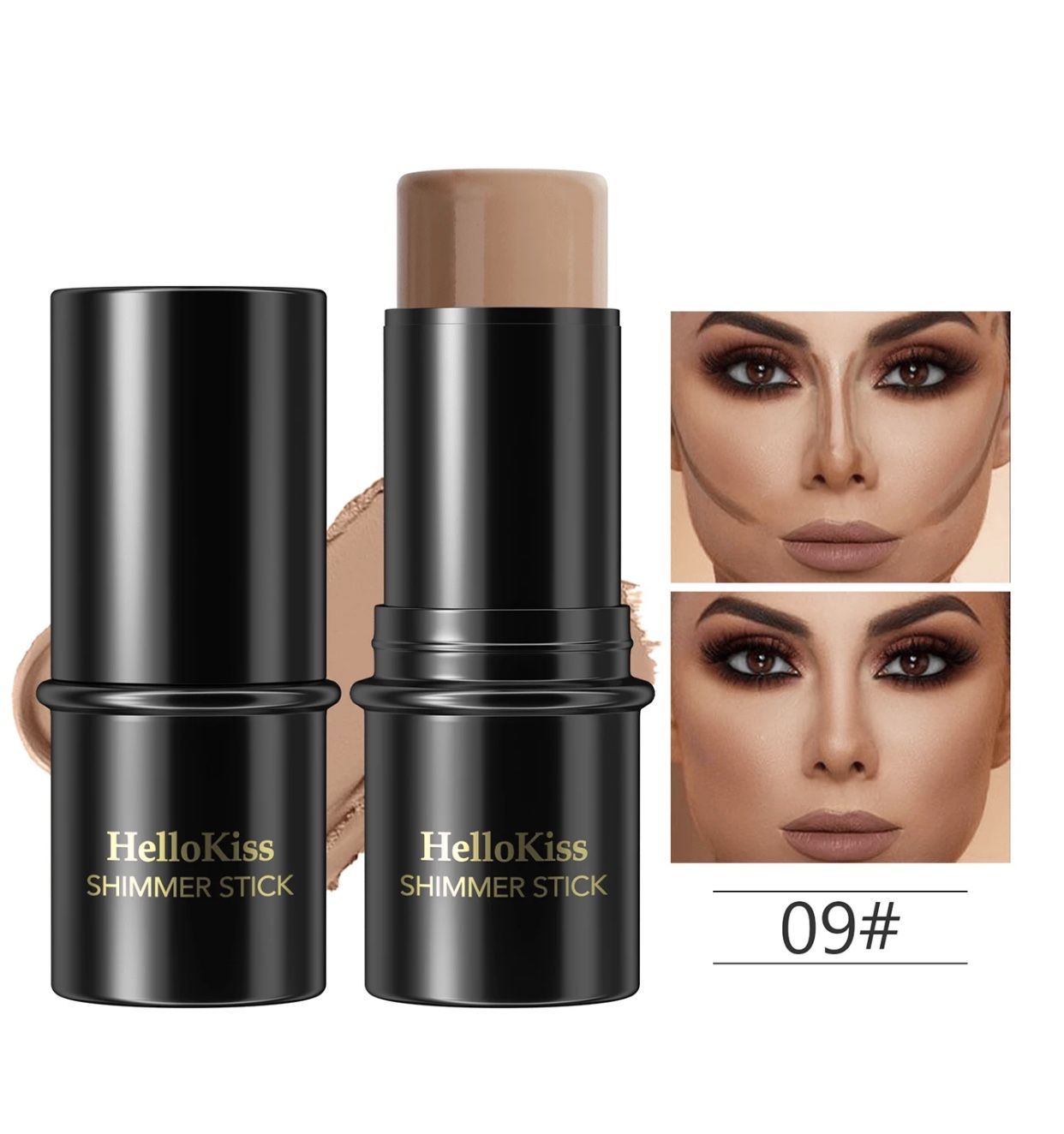 hello kiss highlighter contour stick