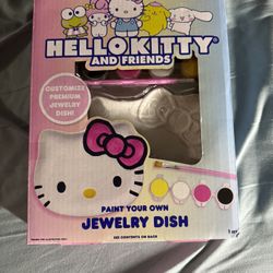HELLO KITTY  AND FRIENDS PAINT YOUR OWN JEWELRY DISH