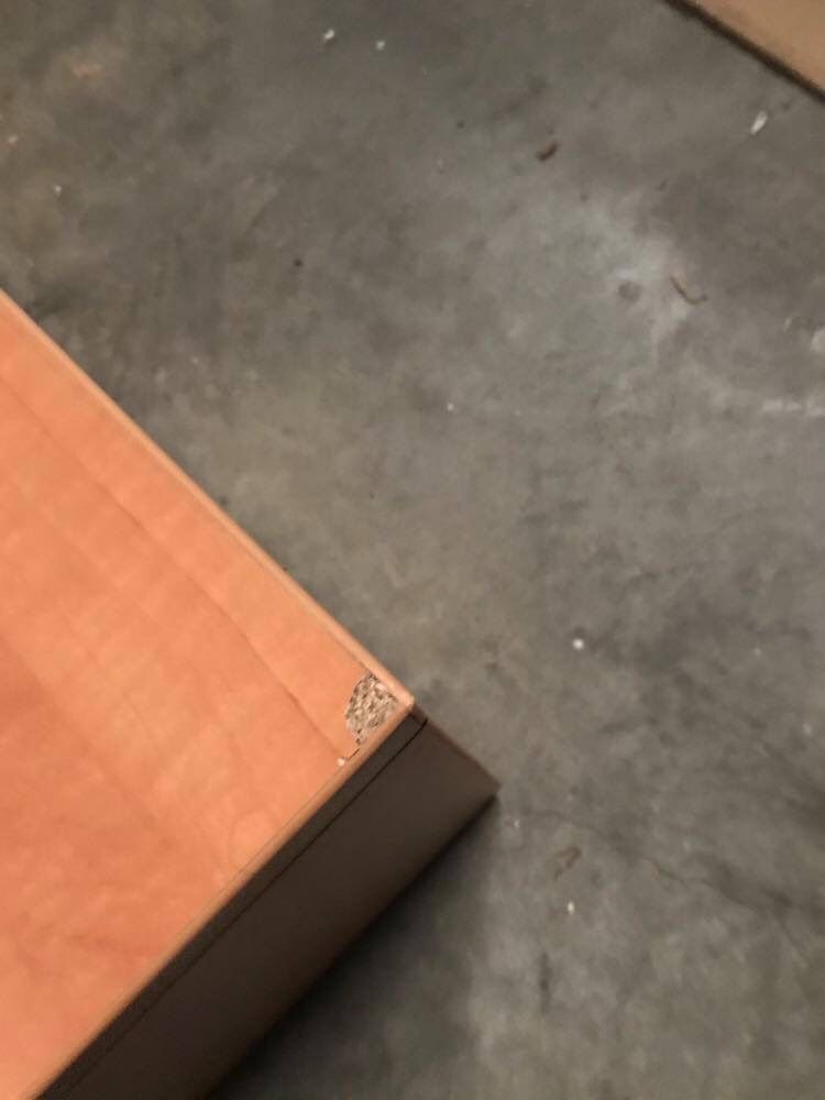 Oak finish storage bench