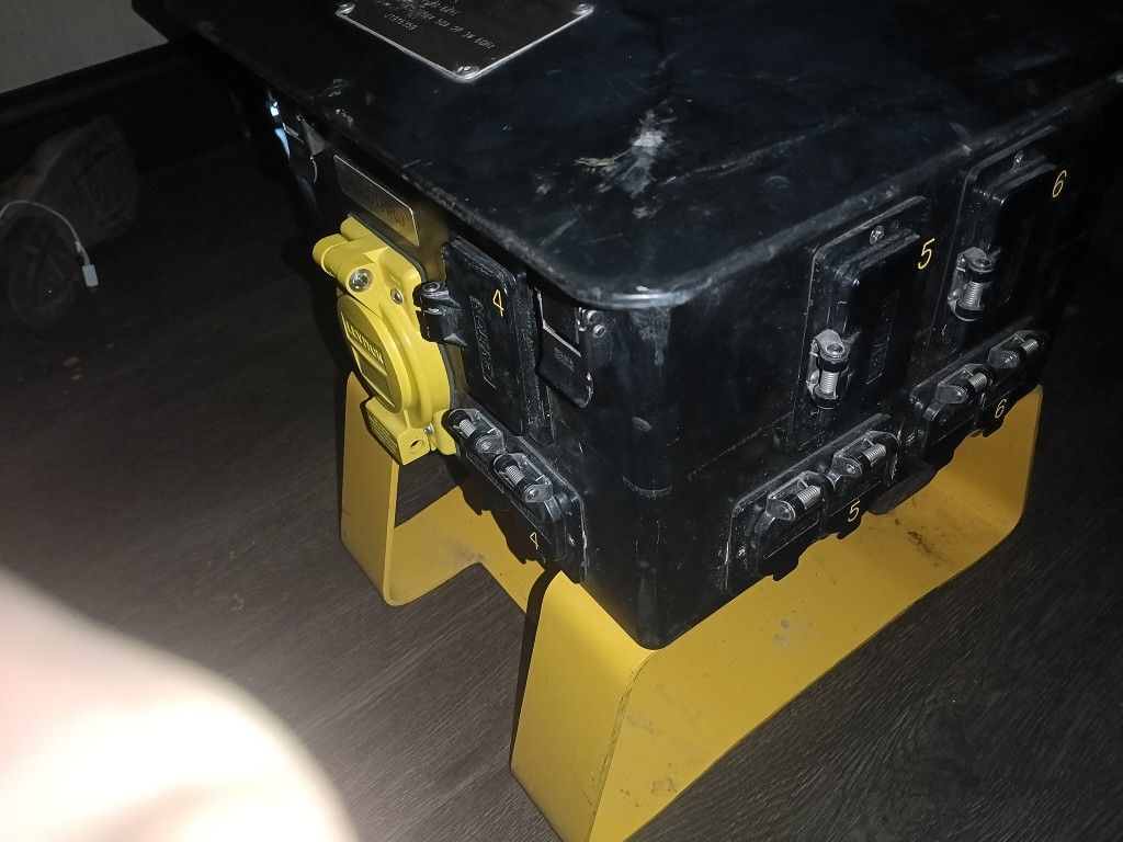 LEX Terrapin Station construction site portable power distribution unit with a 50A, 2P, 3W, 60Hz rating.Used