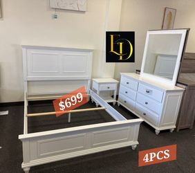 White 4-Piece Bedroom Set