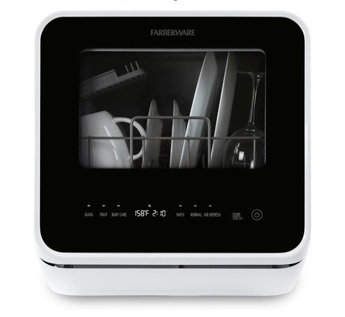 Farberware FDW05ASBWHA Complete Portable Countertop Dishwasher