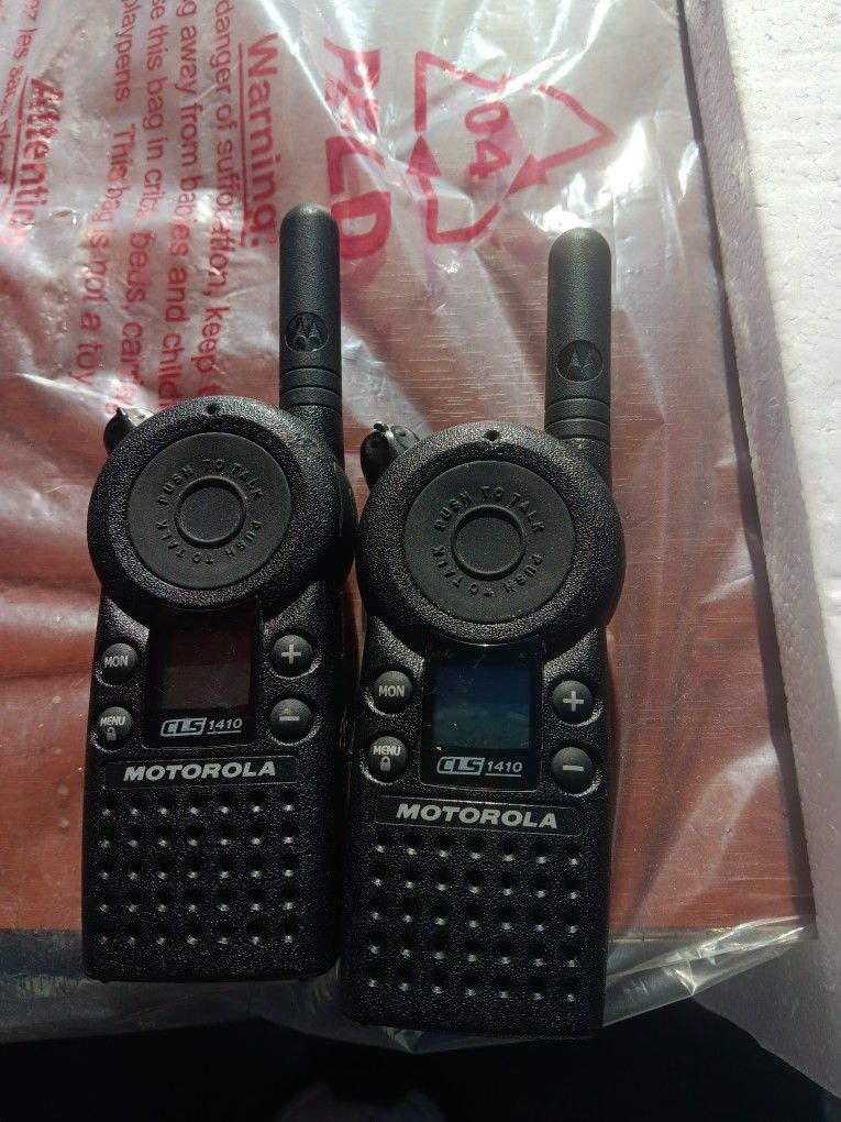 Motorola Cls 1410 Two Way Radios. No Chargers 