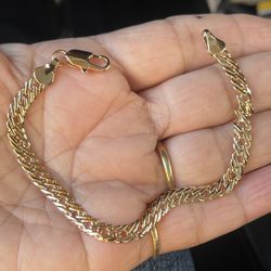 14k gold plated bracelet