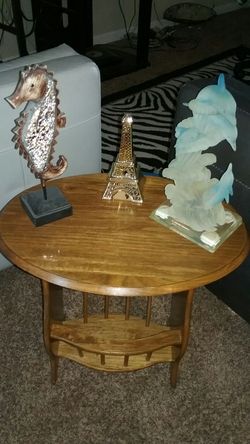 Wooden magazine table..