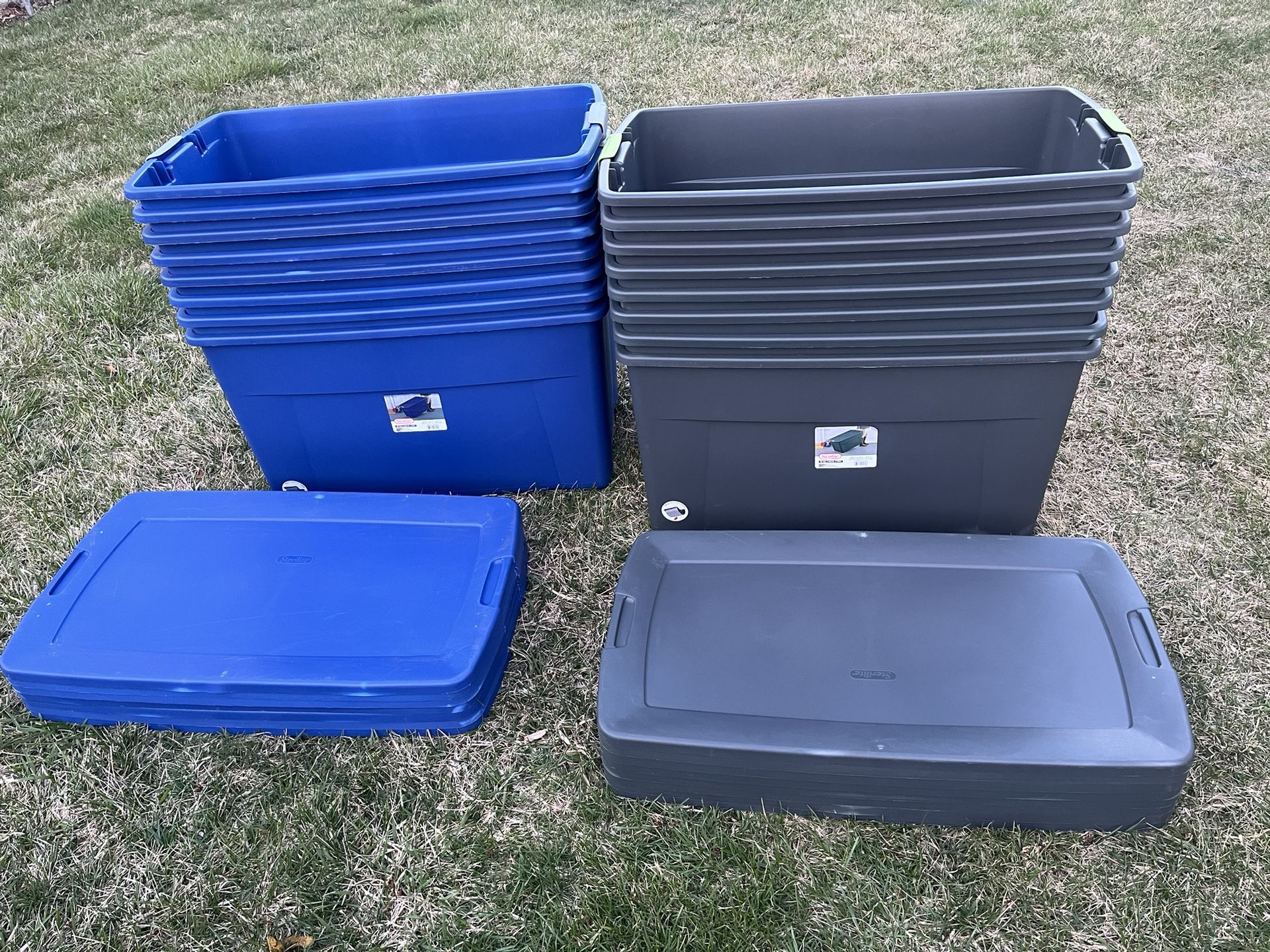 Sterilite 45-Gallon (180-Quart) Wheeled Latch Storage Boxes Bins Totes
