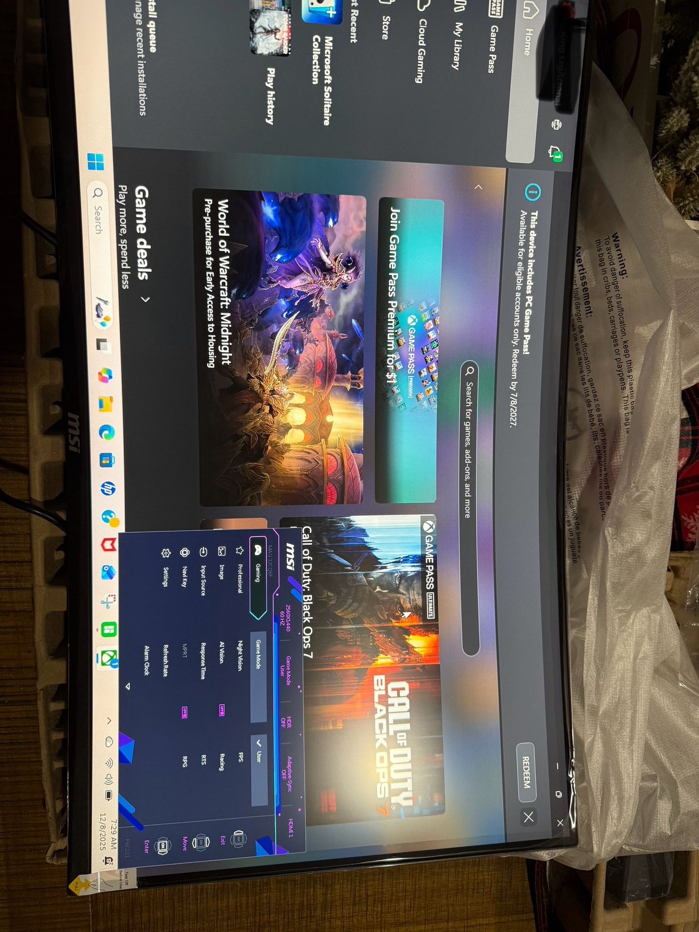 Brand New MSI MAG 32” Gaming Monitor 2560x1440