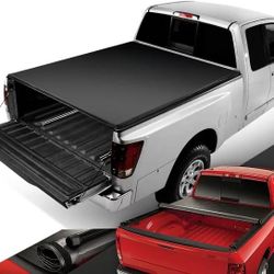 2004 to 2020 Nissan Titan 5.5 Tri Fold Tonneau Cover Vinyl Material Cubierto tapa cubierto soft 