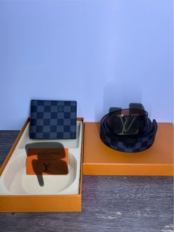 Louis Vuitton Damier Belt and Wallet Set