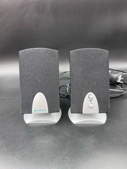 eMachines SP-30A Computer Speakers 2.0 Stereo Desktop PC w/ AC Adapter