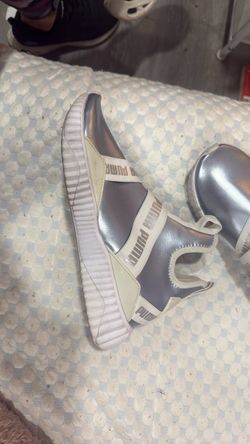 Puma Silver Slip-On Sneakers