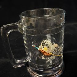 Princess House Glass Pheasant Stein