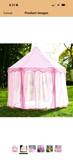 Girls play tent
