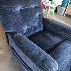 BLUE RECLINER