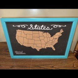 USA CorkBoard Map