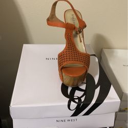 Burnt Orange Sandals Size 9.5