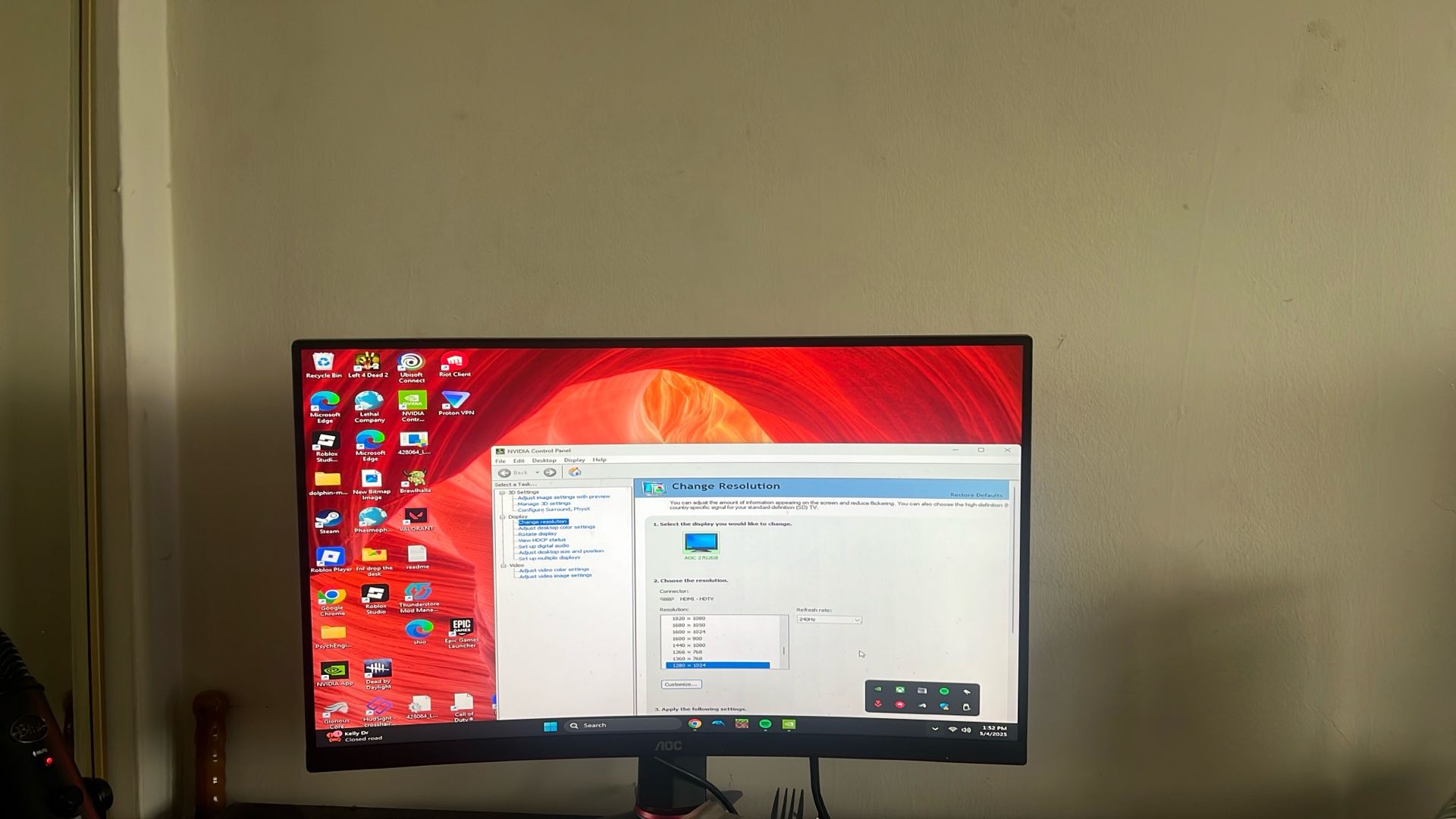 240 Hrz Monitor