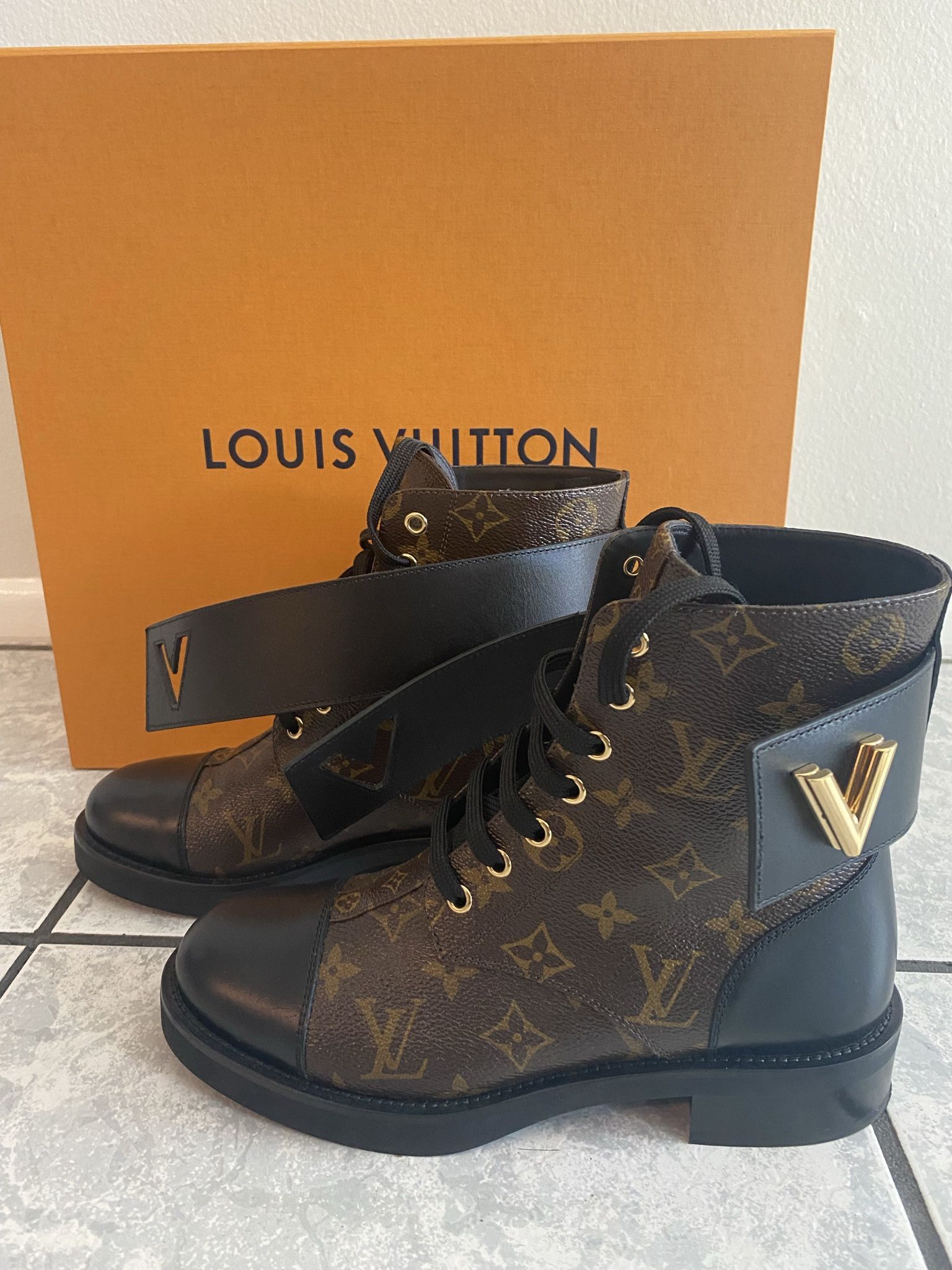 Louis Vuitton Monogram Canvas And Leather Wonderland Ranger Combat Boots  for Sale in Los Angeles, CA - OfferUp