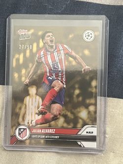Topps Now Champions League Julian Alvarez Parallel (/50)