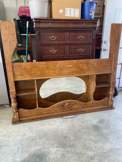 Oak headboard