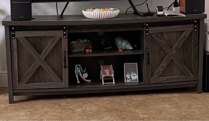 Grey Farm house TV stand