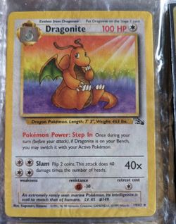 Dragonite Pokemon Card