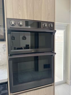 Bespoke 30 cu. ft. Electric Wall Oven and Microwave Combo in Matte Black Steel with Wi-Fi and Air Fryer
