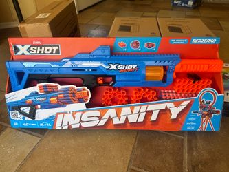 ZURU X-Shot Insanity Berzerko Motorized Foam Dart Blaster – Brand New