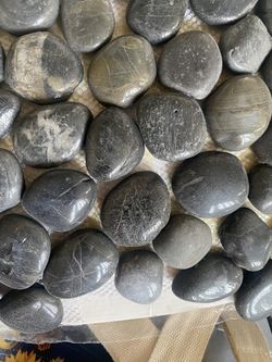 Mosaic Pebble Tile Sheets Black Gray