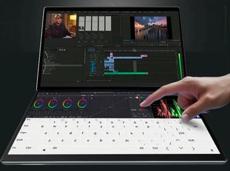 Dual screen Windows laptop