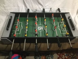 Foosball table.